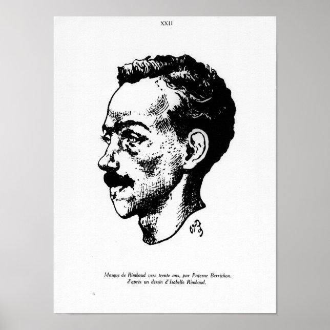 Poster Portrait d'Arthur Rimbaud (Devant)