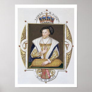 Poster Portrait de 1512-42) rois de James V (de l'Ecosse