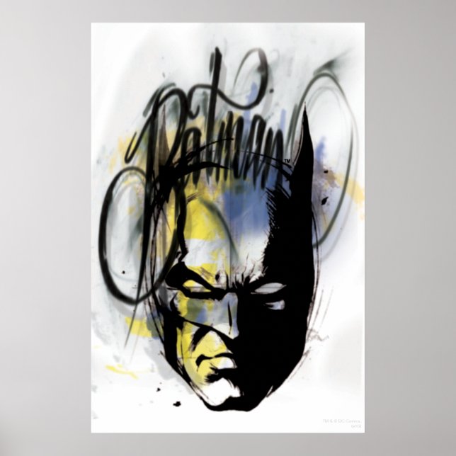 Poster Portrait de Batman Airbrush (Devant)