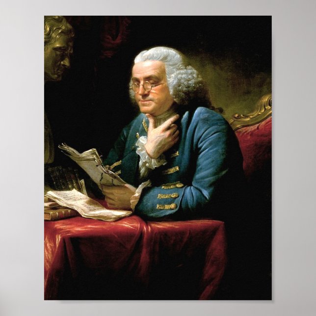 Poster Portrait De Benjamin Franklin (Devant)