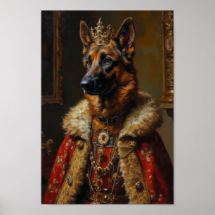 Poster Portrait de Berger Belge Royal