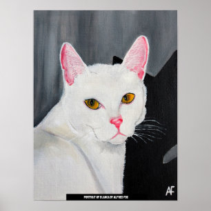 Poster Portrait de Blanca Peinture par Alfred Fox