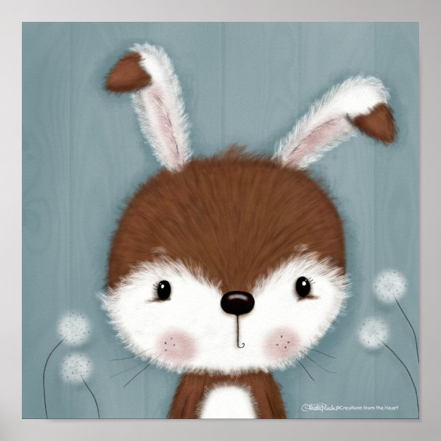 Poster Portrait de Bunny Woodland (Devant)