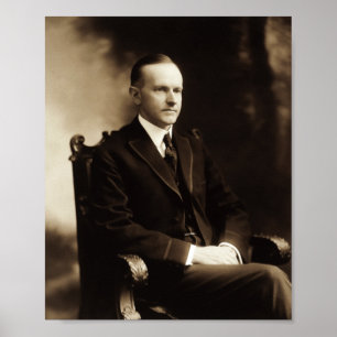 Poster Portrait de Calvin Coolidge