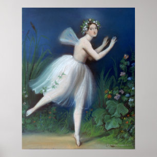 Poster 'Portrait de Carlotta Grisi à Giselle' par