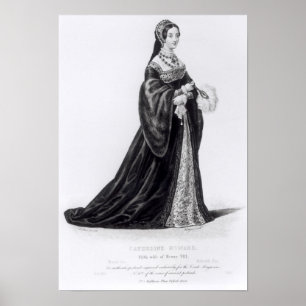 Poster Portrait de Catherine gravée par Hargrave