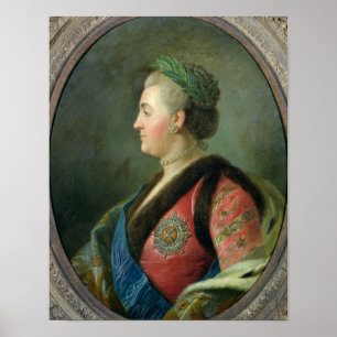 Poster Portrait de Catherine II de la Russie
