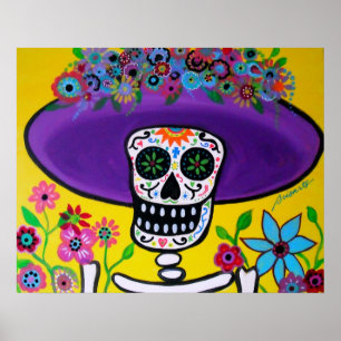 POSTER PORTRAIT DE CATRINA DIA DE LOS MUERTOS