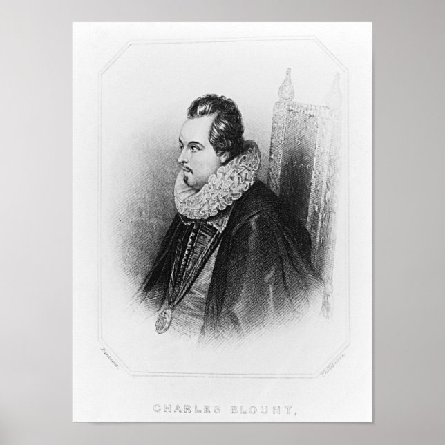Poster Portrait de Charles Blount 8e comte de (Devant)
