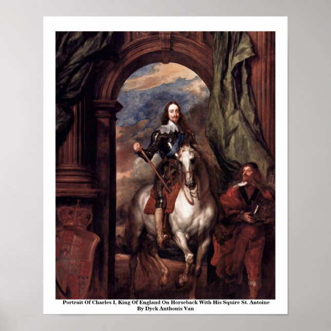 Poster Portrait De Charles Ier, Roi D'Angleterre (Devant)