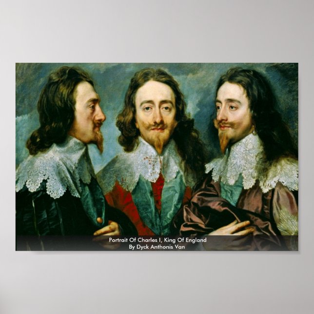 Poster Portrait De Charles Ier, Roi D'Angleterre (Devant)
