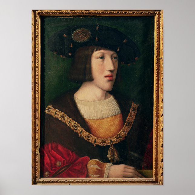 Poster Portrait de Charles V (Devant)