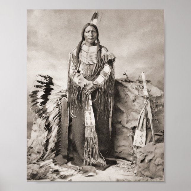 Poster Portrait de Crazy Horse (Devant)