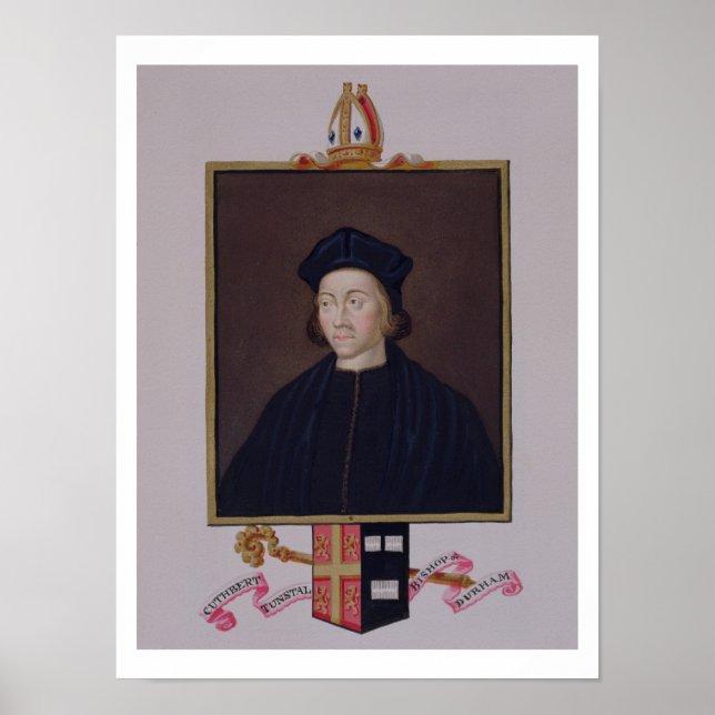 Poster Portrait de Cuthbert Tunstall (1474-1559) Mgr o (Devant)