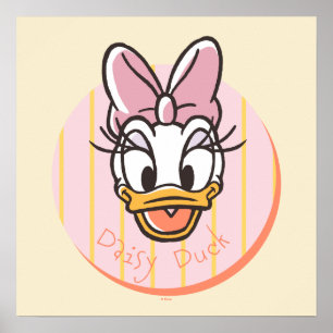 Poster Portrait de Daisy Duck Douce et Ensoleillée