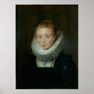 Poster Portrait de dame de honneur à l'Infanta Isabell