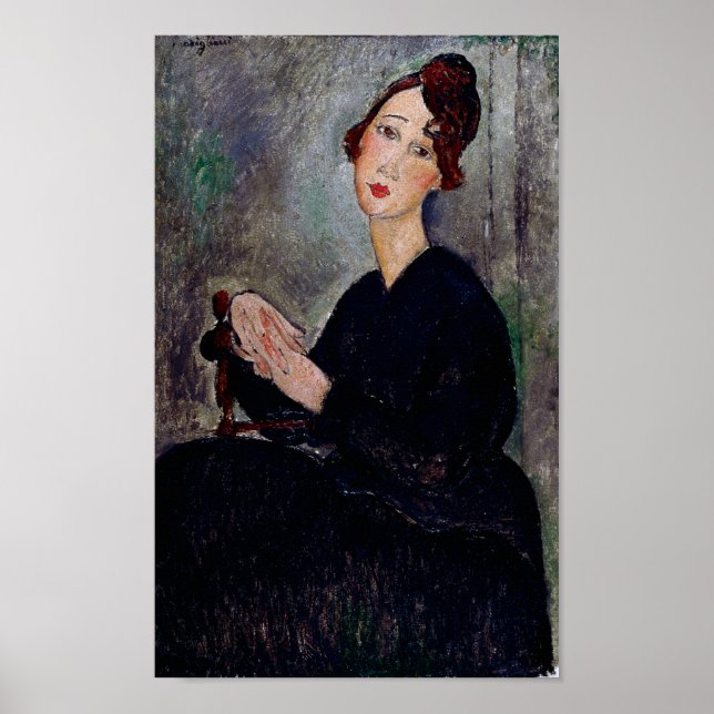 Poster Portrait de Dedie, Modigliani (Devant)