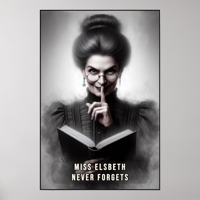 Poster Portrait de directrice d'école de l'ère victorienn (Devant)