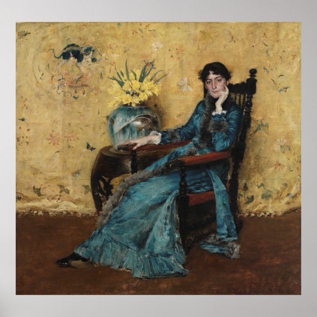 Poster Portrait de Dora Wheeler William Merritt Chase Oil (Devant)