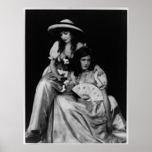 Poster Portrait de Dorothy et Lillian Gish