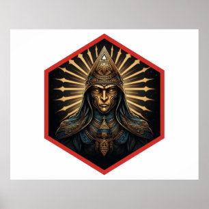 Poster Portrait de Fantaisie Illuminati Incroyable