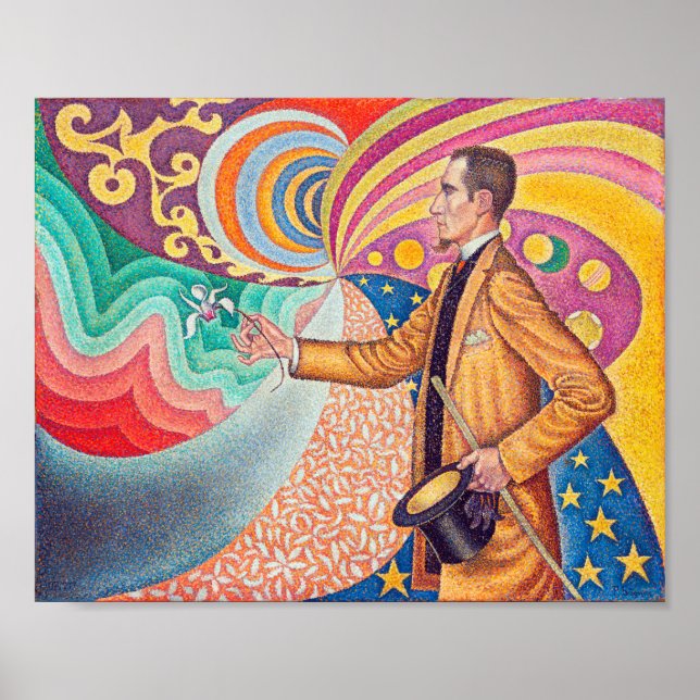 Poster Portrait de Felix Feneon, Signac (Devant)