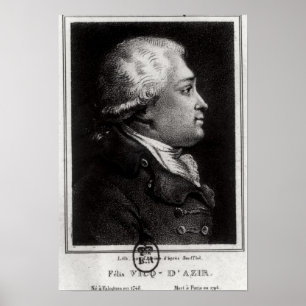 Poster Portrait de Felix Vicq d'Azyr