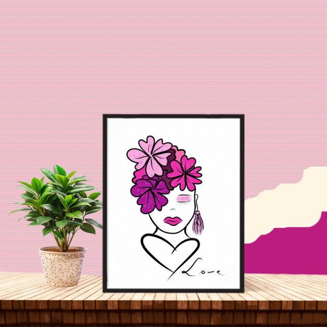 Poster Portrait de femme (Créateur téléchargé)