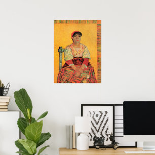 Poster Portrait de femme italienne par Vincent van Gogh