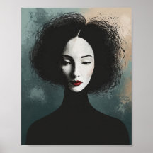 Portrait de femme sans visage artistique