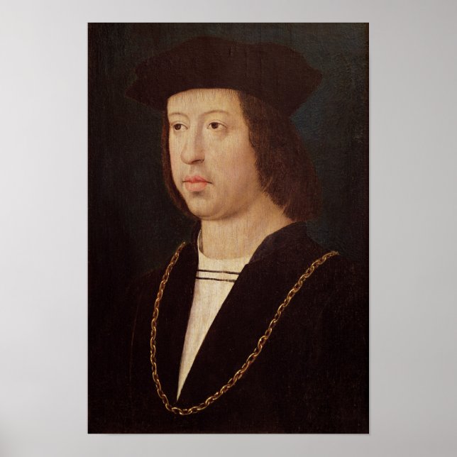 Poster Portrait de Ferdinand II roi d'Espagne (Devant)