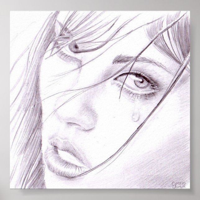 Poster Portrait de fille (Devant)