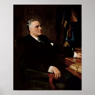Poster Portrait de fonctionnaire de FDR