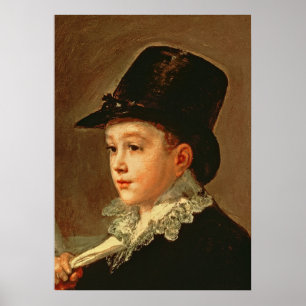 Poster Portrait de Francisco Jose de Goya y Lucientes