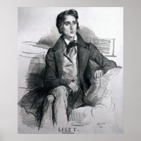 Portrait de Franz Liszt août 1832