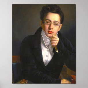 Poster Portrait de Franz Schubert