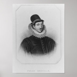 Poster Portrait de Fulke Greville 1er Baron Brooke