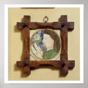 Poster Portrait de Geoffrey Chaucer (c.1340-1400) (cerami