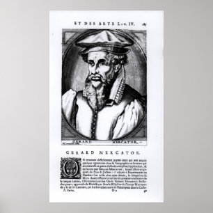 Poster Portrait de Gerard Mercator