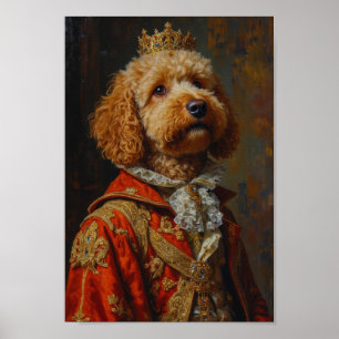 Poster Portrait de Goldendoodle Royal