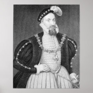 Poster Portrait de gris de Henry