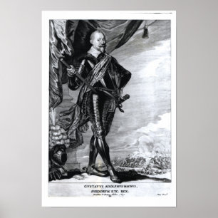Poster Portrait de Gustavus Adolphus le Grand