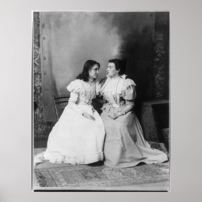 Poster Portrait de Helen Keller et Anne Sullivan (Devant)