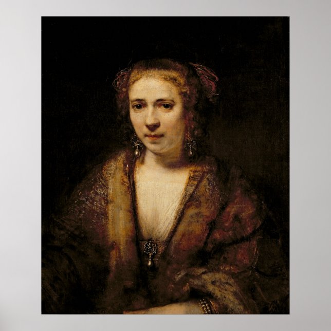 Poster Portrait de Hendrikje Stoffels (Devant)