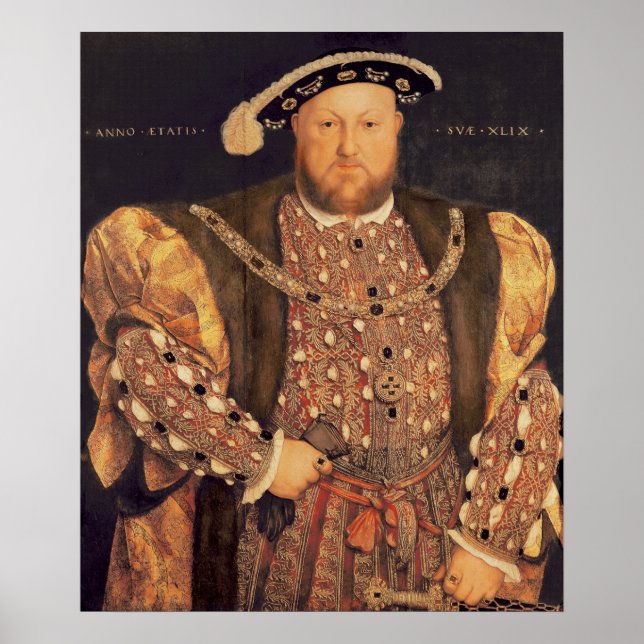 Poster Portrait de Henri VIII, 49 ans, 1540 (Devant)
