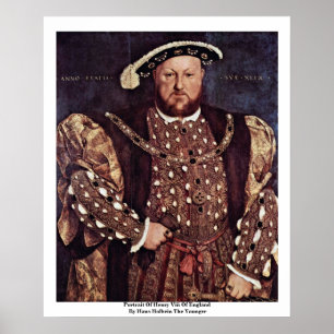 Poster Portrait de Henry Viii de l'Angleterre