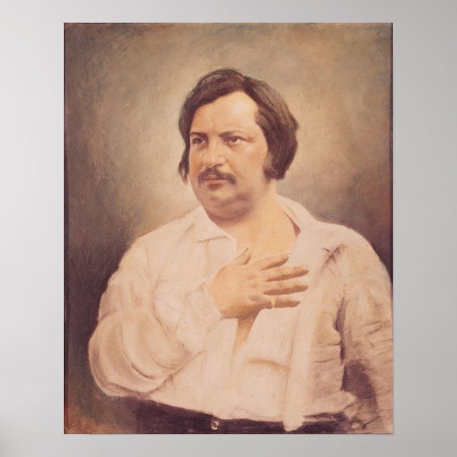 Poster Portrait de Honore de Balzac (Devant)