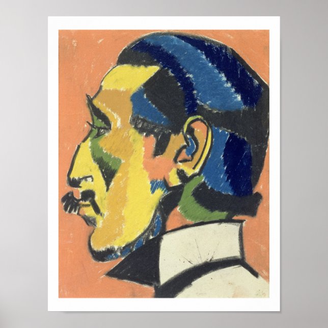 Poster Portrait de Horace Brodsky (1885-1969) (pastel on (Devant)