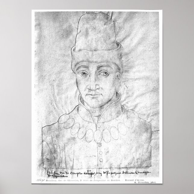 Poster Portrait de Humphrey d'Angleterre (Devant)