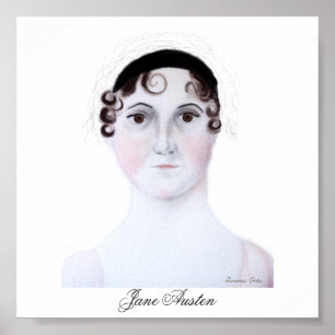 Poster Portrait de Jane Austen.